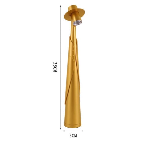 OBOSOE Bordlampe Trådløs / Skrivebordslampe - LED Lampe, Genopladelig Lampe med 3 lysstyrkeniveauer til Indendørs & Udendørs