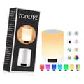 Pikkukuva 1 / 4: OBOSOE Bluetooth pöytävalaisin / pöytävalaisin herätyskellolla, RGB-yövalolla ja FM-radiolla makuuhuoneeseen