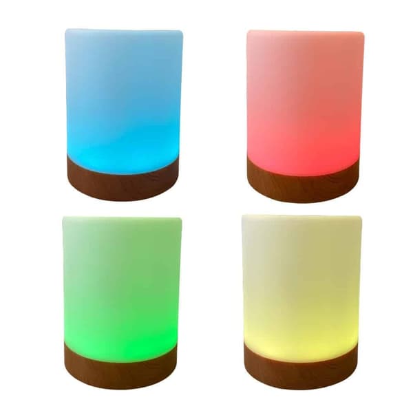 LED-dimbar bordslampa med touch &amp; RGB-färgförändring