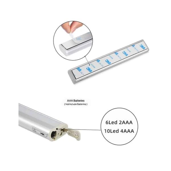 LED-skåplampa m/ sensor - varmvit - 200 Lumen