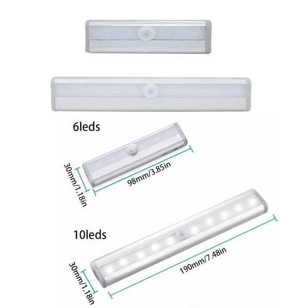 LED-skåplampa m/ sensor - varmvit - 200 Lumen