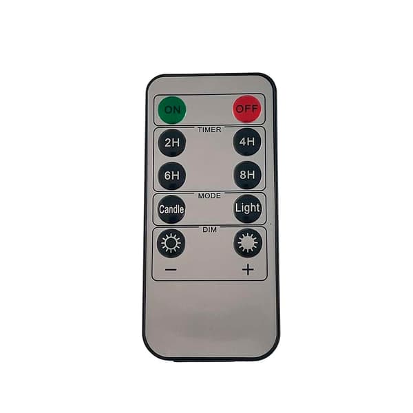 LED-ljus i glas - 3 st. - 12/15/17 cm - med 3D-låga - (flera färger)
