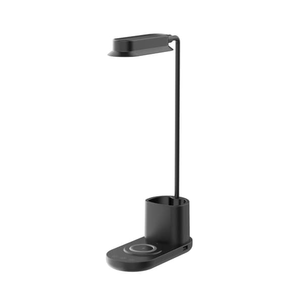 LED-bordslampa med dimmer och trådlös laddare för smartphones (3-i-1)