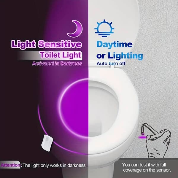 Toalett LED-lampor (8 olika färger)