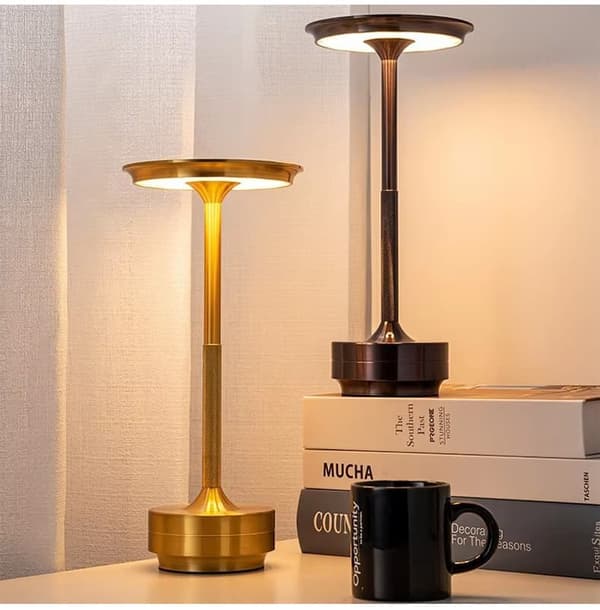Bordlampe Trådløs / Skrivebordslampe - LED Lampe, 3-trins dæmpning