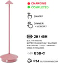 Miniatyrbillede 3 af 7: OBOSOE Bordlampe / Skrivebordslampe - Trådløs LED Lampe