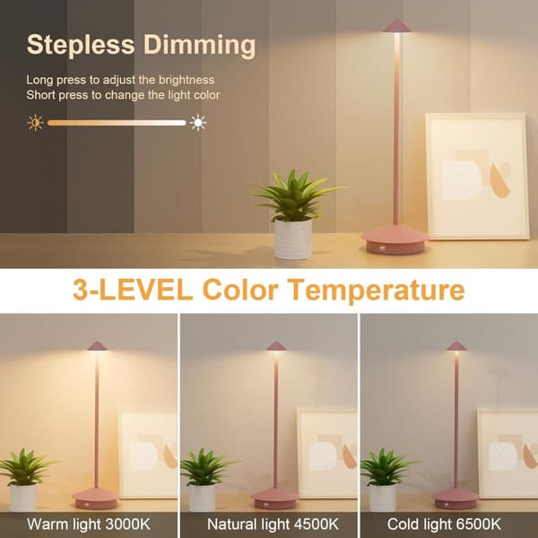 OBOSOE Bordlampe / Skrivebordslampe - Trådløs LED Lampe