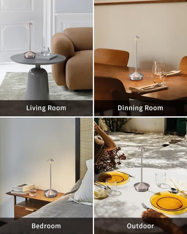 OBOSOE Bordlampe / Skrivebordslampe - Trådløs LED Lampe