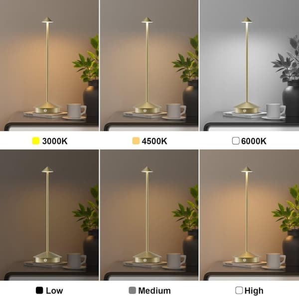 OBOSOE Bordlampe / Skrivebordslampe - Trådløs LED Lampe