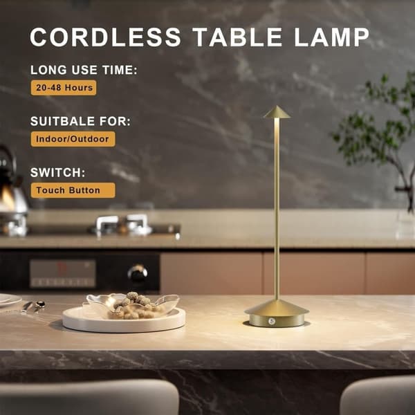OBOSOE Bordlampe / Skrivebordslampe - Trådløs LED Lampe