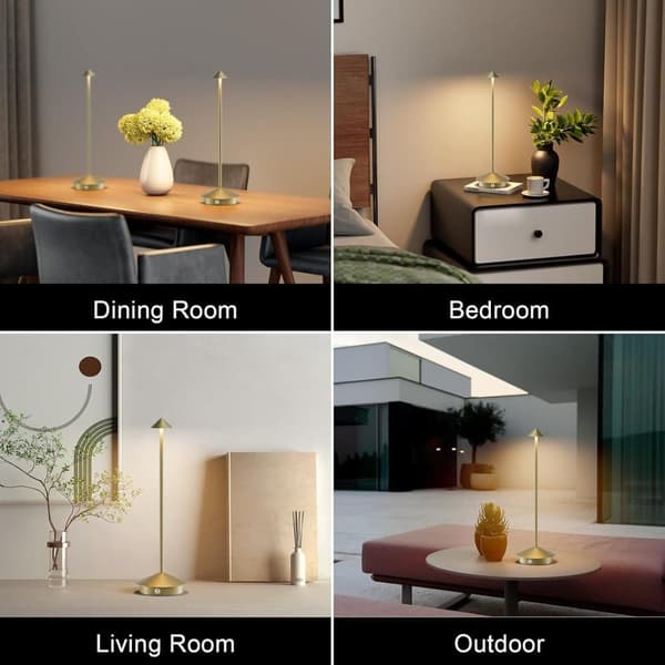 OBOSOE Bordlampe / Skrivebordslampe - Trådløs LED Lampe