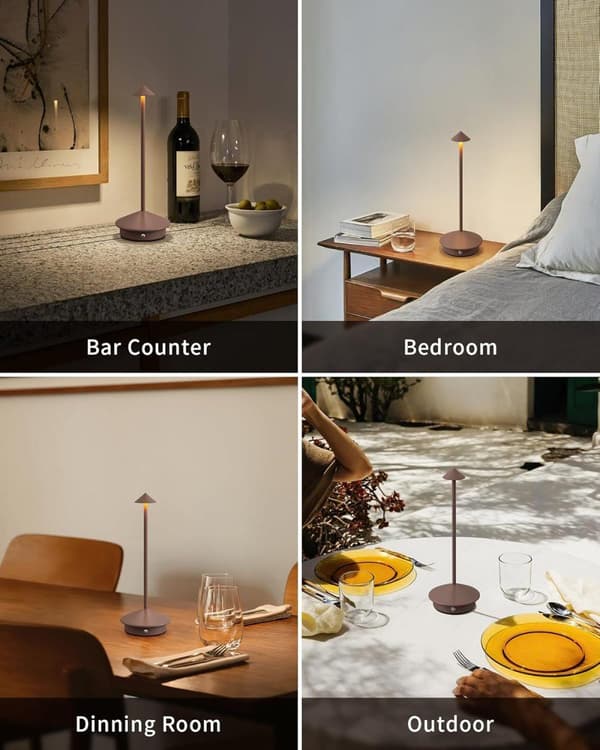OBOSOE Bordlampe / Skrivebordslampe - Trådløs LED Lampe