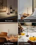Miniatyrbillede 7 af 8: OBOSOE Bordlampe / Skrivebordslampe - Trådløs LED Lampe