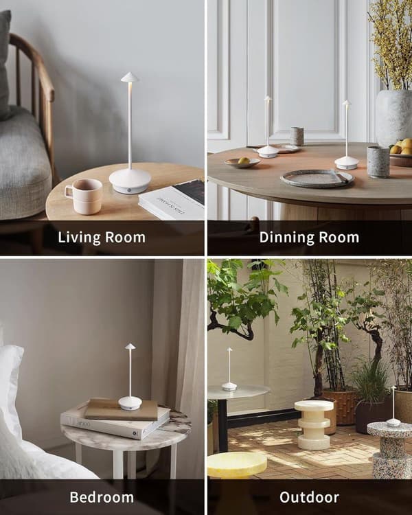 OBOSOE Bordlampe / Skrivebordslampe - Trådløs LED Lampe