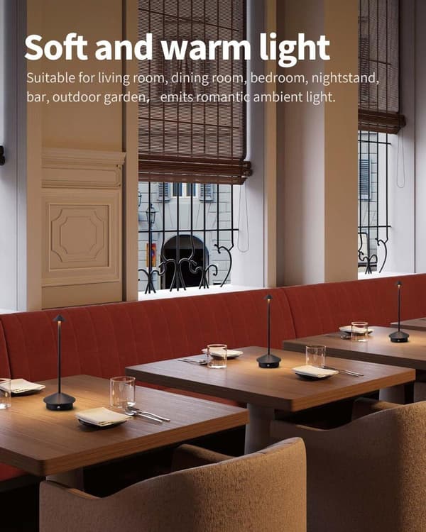 OBOSOE Bordlampe / Skrivebordslampe - Trådløs LED Lampe