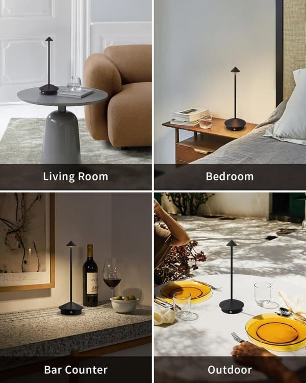 OBOSOE Bordlampe / Skrivebordslampe - Trådløs LED Lampe