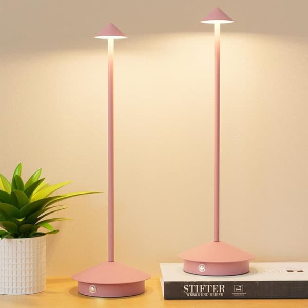 OBOSOE 2-pak Bordlampe / Skrivebordslampe - Trådløs LED Lampe