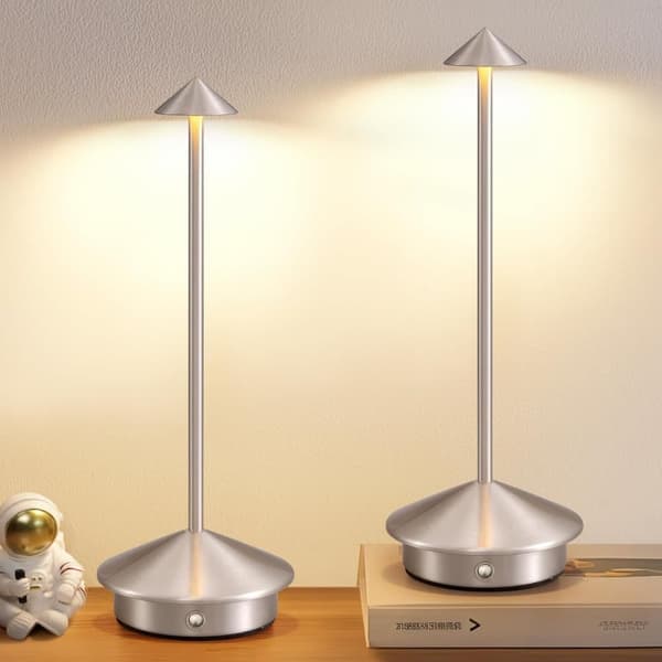 OBOSOE 2-pak Bordlampe / Skrivebordslampe - Trådløs LED Lampe