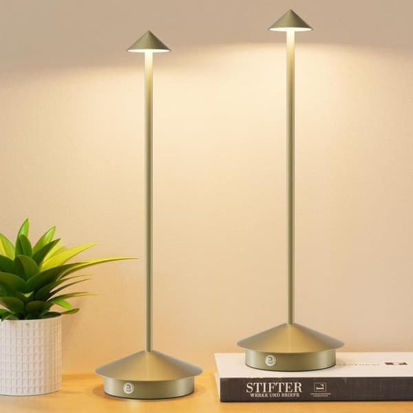 OBOSOE 2-pak Bordlampe / Skrivebordslampe - Trådløs LED Lampe