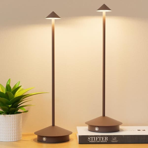 OBOSOE 2-pak Bordlampe / Skrivebordslampe - Trådløs LED Lampe