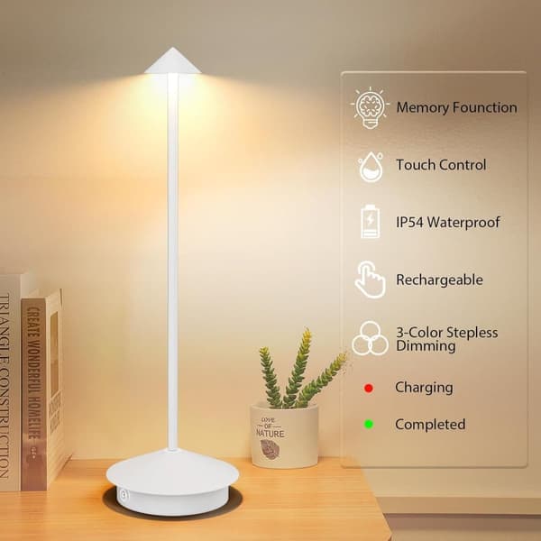 OBOSOE 2-pak Bordlampe / Skrivebordslampe - Trådløs LED Lampe