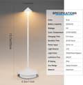 Miniatyrbillede 5 af 11: OBOSOE 2-pak Bordlampe / Skrivebordslampe - Trådløs LED Lampe