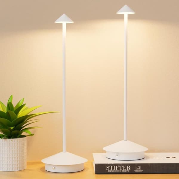 OBOSOE 2-pak Bordlampe / Skrivebordslampe - Trådløs LED Lampe