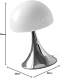 Pikkukuva 7 / 7: OBOSOE USB-pöytävalaisin sienisuunnittelu, pöytävalaisin makuuhuoneeseen/yöpöytään, himmennettävä LED-yövalo