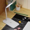 Miniatyrbild 6 av 7: Bomclap Bordslampa med Trådlös Laddare & USB-Port, Justerbar Skrivbordslampa, Ögonvänlig Nattlampa för Läsning och Spel
