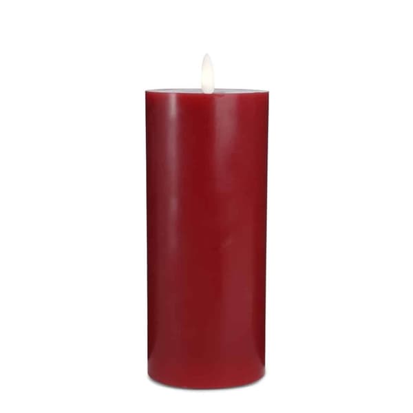 LED-ljus -1 st. – ø7,5 x 20 cm – m/3D låga – (flera färger)