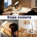 Miniatyrbillede 6 af 6: Bomclap 2-pak bordlampe/skrivebordslamper med trådløs hurtig opladning – berøringskontrol, 3 lystilstande LED-pære