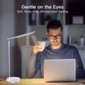 Miniatyrbillede 2 af 5: OBOSOE skrivebordslampe med trådløs opladning – justerbar dæmpende bordlampe, drejelig og foldbar LED-lampe