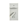 Miniatyrbillede 1 af 2: Sengebord LED-lampe, Dæmpbar, Væghængt,En hvid, varm lys