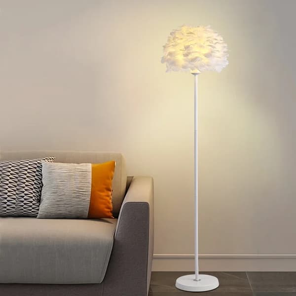 Gulvlampe, Moderne Stil, Stofskærm, LED Lyskilde,A, Tre farvet dæmpning
