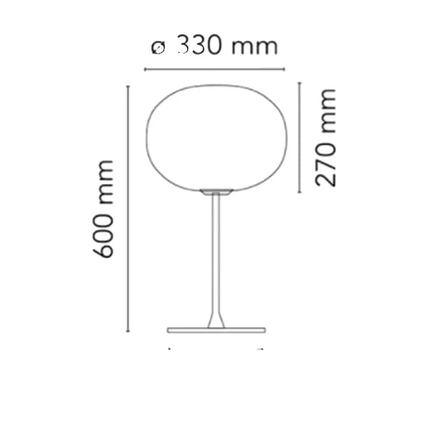 Bordlampe, LED-pærer, Energi Effektiv, Nem Montering,Varmt Lys, Bordlampe-600mm, EU STIK
