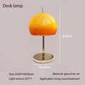 Miniatyrbillede 2 af 2: Dæmpbar, Glas og Jern Materiale, Egnet til Stue og Soveværelse,3 Farvetemperatur, EU STIK, Skrivebordslampe