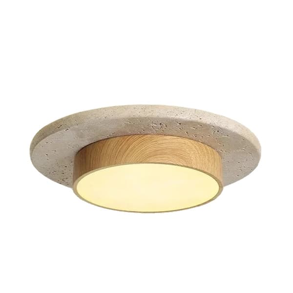 Taklampa, varmt ljus, avtagbar lampskärm,Varm Vit, burlywood-30cm