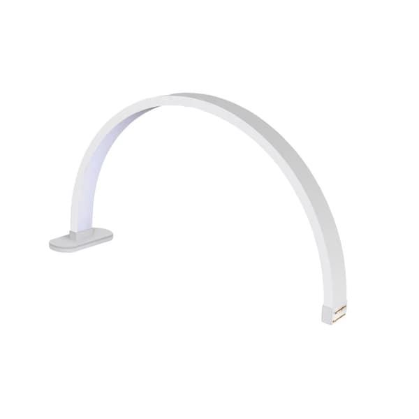 LED Skrivebord Neglelampe, Bi-farvet 3200K-5600K, Trinløs Dæmpning, Forskellige Farver,hvid-PY10II 20W