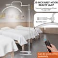 Miniatyrbillede 3 af 6: OBOSOE Half Moon Arch Bordlampe til Manicure / Eyelash Extension 320° Justerbar