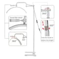 Miniatyrbillede 5 af 6: OBOSOE Half Moon Arch Bordlampe til Manicure / Eyelash Extension 320° Justerbar