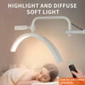 Miniatyrbillede 2 af 6: OBOSOE Half Moon Arch Bordlampe til Manicure / Eyelash Extension 320° Justerbar