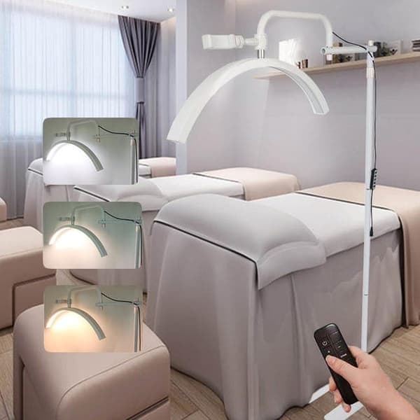 OBOSOE Half Moon Arch Bordlampe til Manicure / Eyelash Extension 320° Justerbar Hvid S1
