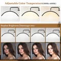 Miniatyrbillede 3 af 7: OBOSOE Half Moon Arch Bordlampe til Manicure / Eyelash Extension 320° Justerbar