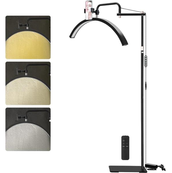 OBOSOE Half Moon Arch Bordlampe til Manicure / Eyelash Extension 320° Justerbar