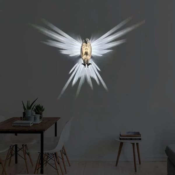 Bomclap örn lampa väggfäste LED ljus Vägglampor
