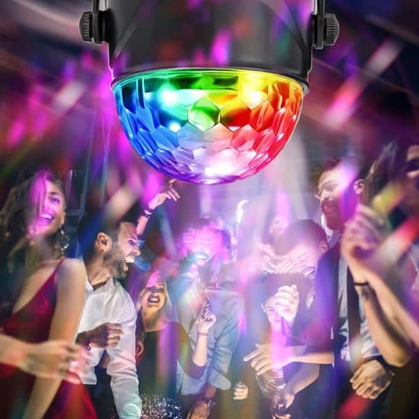 Roterande LED Disco Ball med fjärrkontroll