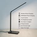 Miniatyrbild 6 av 6: LED bordslampa / hopfällbar lampa med timer och trådlös laddare