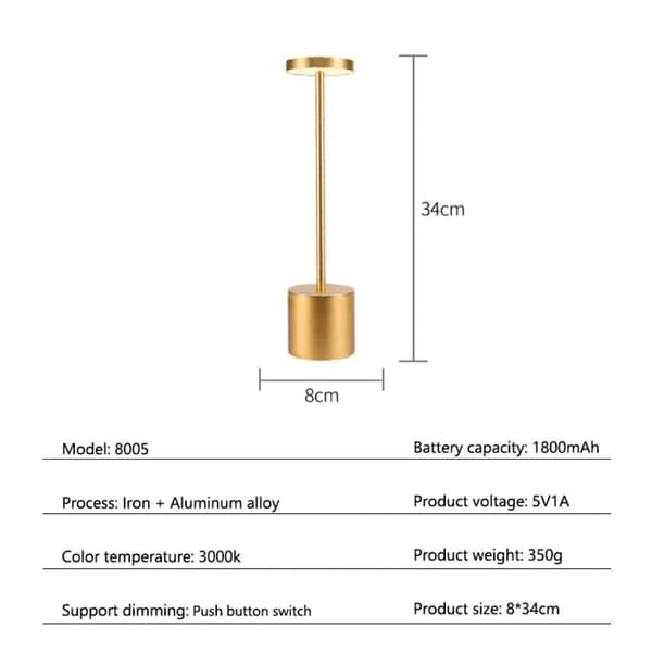 LED Bordslampa – Modern och Minimalistisk