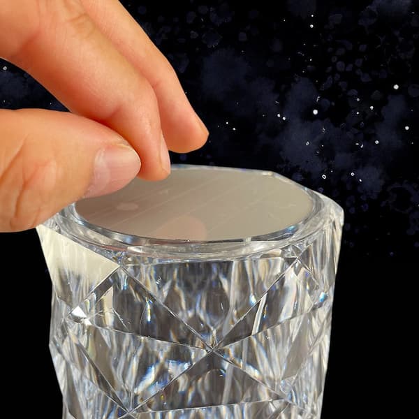 Kristall Bordslampa med touchfunktion
