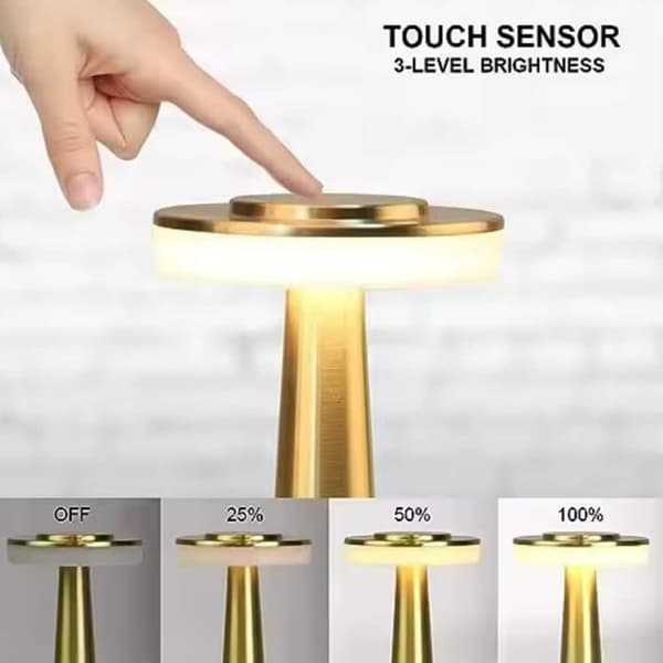 Touch LED Bordslampa med USB-laddning